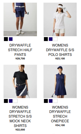 ゴルフウェアの画像