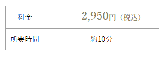 ポリッシュの料金