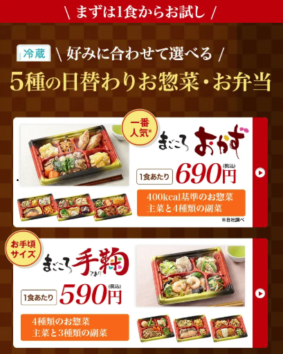 メニューの紹介