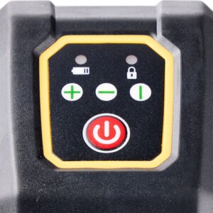 レーザー墨出し器のスイッチ部分