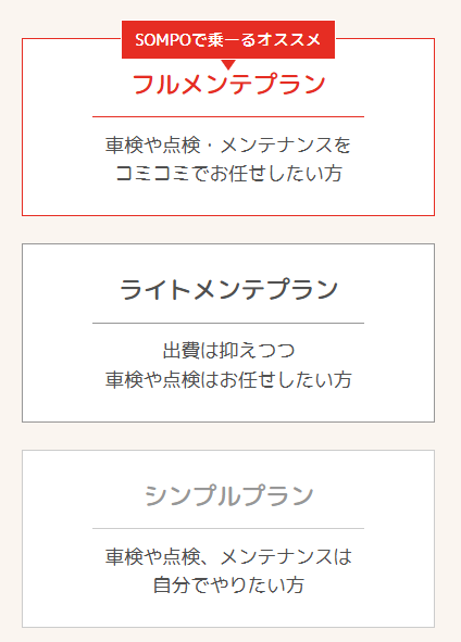 メンテナンスプランの紹介