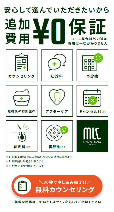 無料カウンセリングの案内