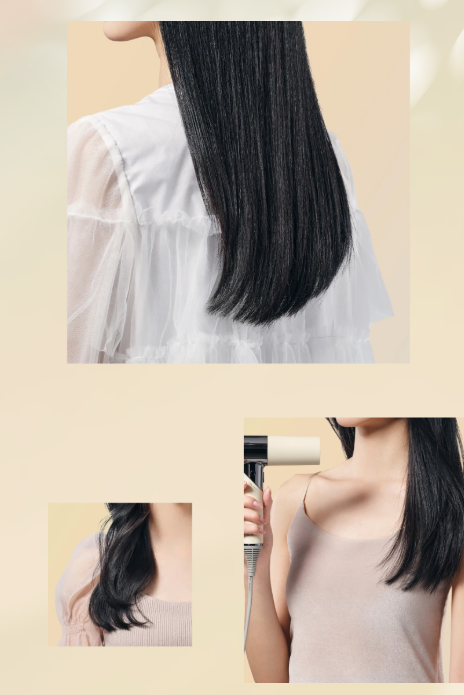 長い髪の女性の後ろ姿