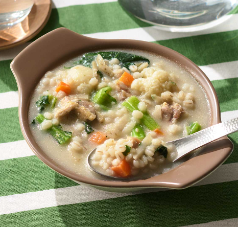 根菜の具だし鶏白湯粥の画像