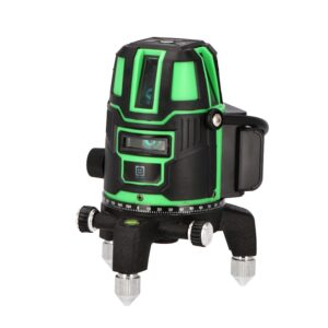 黒と緑のレーザー墨出し器